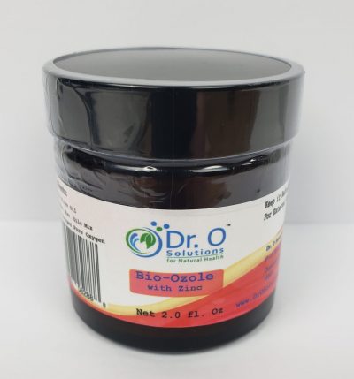 Bio-Ozole w/ZINC, Fully Ozonated Organic Olive Oil with Zinc. (2.0 fl. oz. Glass Jar)