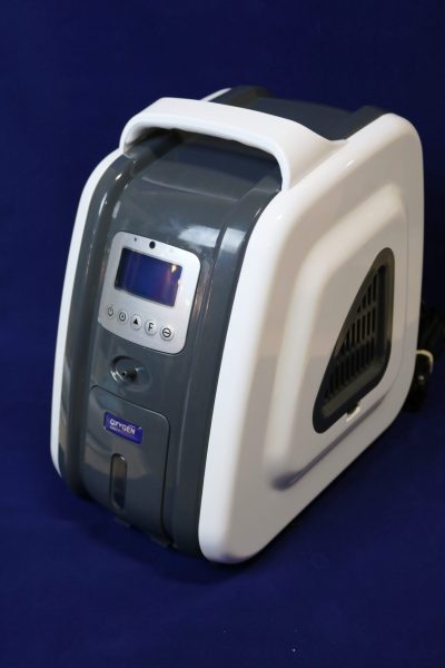Portable oxygen concentrator adopts PSA gas separation  technology.  It uses air for production of  pure and clean oxygen with oxygen concentration up to 93% .