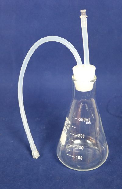 Water and Oil Overflow Flask, Oil/Water Overflow Flask,  connects directly to our medical ozone generator and any other ozone Therapy Kit for Oil