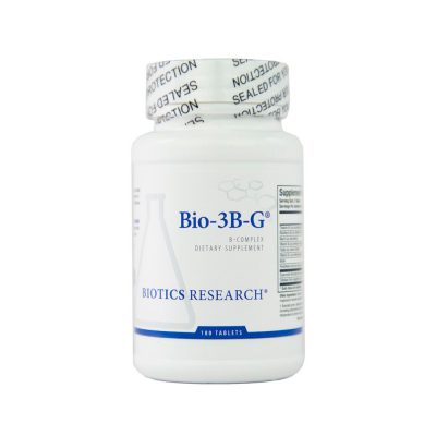Biotics Research Bio-3B-G Vitamin B Complex Supplement for Stress, Energy and Adrenal Health, 180 tablets