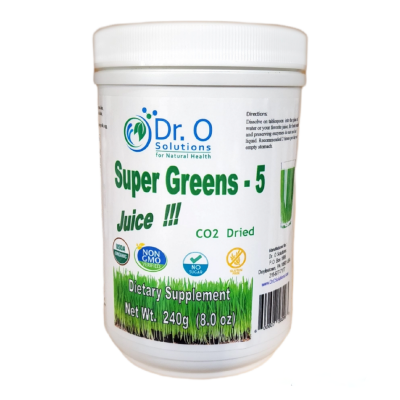 Super Greens-5 , Organic Juice Powder, 8 oz