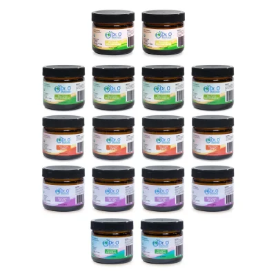 16 Jars Bio-Ozoles 2 oz (4+4+4+2+2) Fully Ozonated Oil