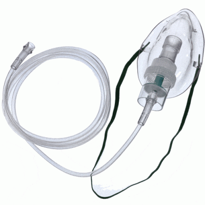 HUDSON Micro Mist Adult Nebulizer Mask with 7' Tubing