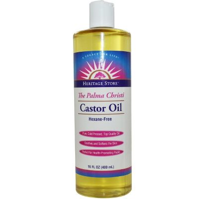 Heritage Store Castor Oil Cold Pressed. Rich Hydration for Vibrant Hair & Skin, Bold Lashes & Brows, Hexane Free, 16 oz