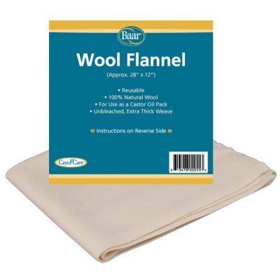Baar Wool Flannel for Castor Oil Pack 1 pkt