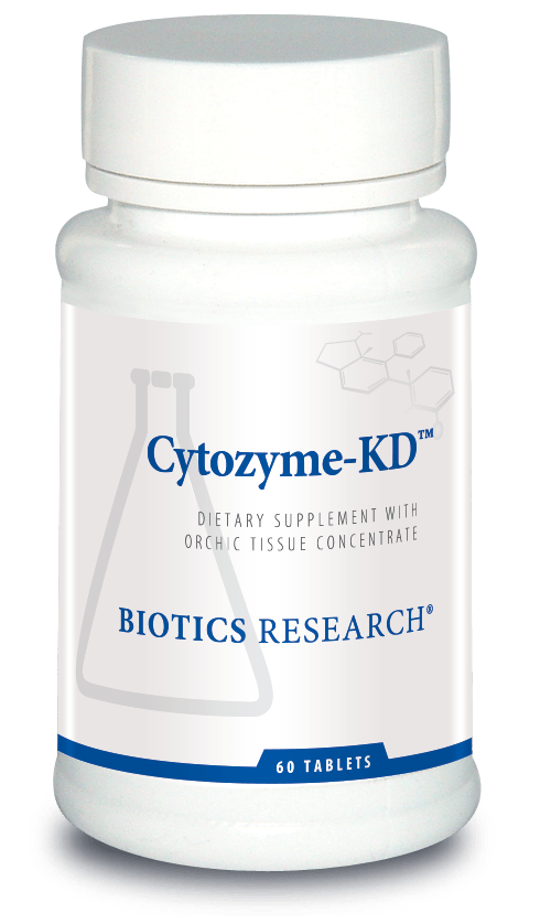 Cytozyme KD Neonatal Kidney, Supports Renal Health, Healthy Blood Pressure, SOD, Catalase, Potent Antioxidant Activity. 60 Tablets.