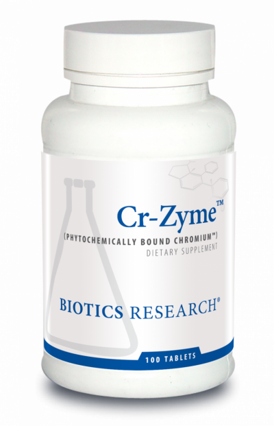 Biotics Research Cr-Zyme Chromium Source, Glucose Metabolism, Supports Health Lipid and Triglyceride Levels, 100 Tablets