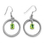 Earrings with Peridot