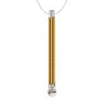 Gold Harmonizer with Clear Quartz