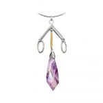 Silver pendant with stone
