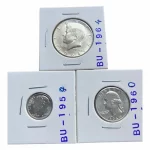Silver Coins, random 1958-1964 years